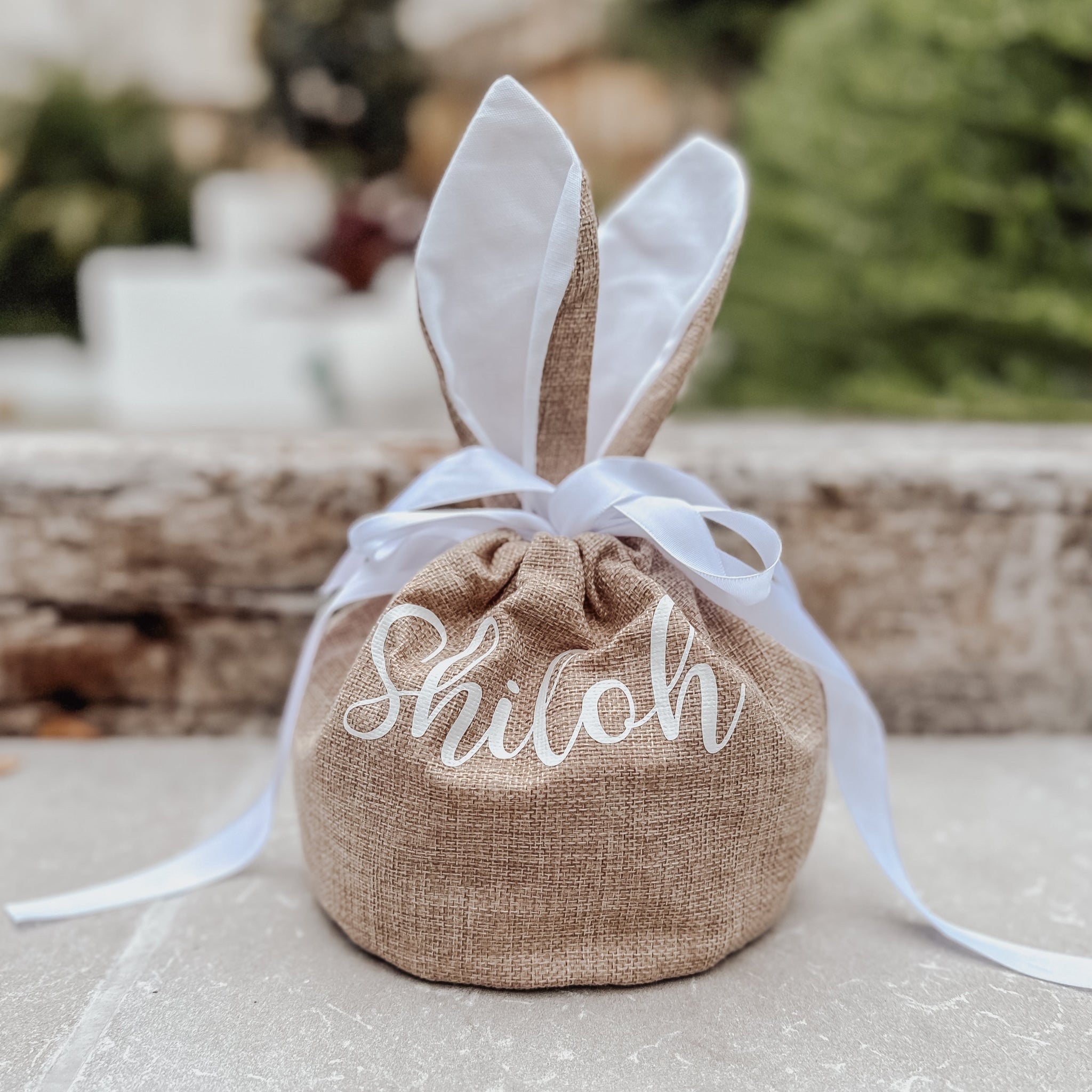 Burlap bunny ear bags sale